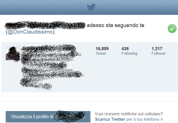 email nuovo follower twitter old