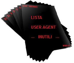 lista user agent inutili